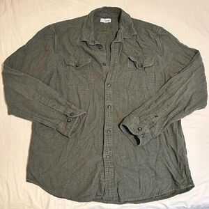 Sonoma Dark Gray Button-Up Shirt